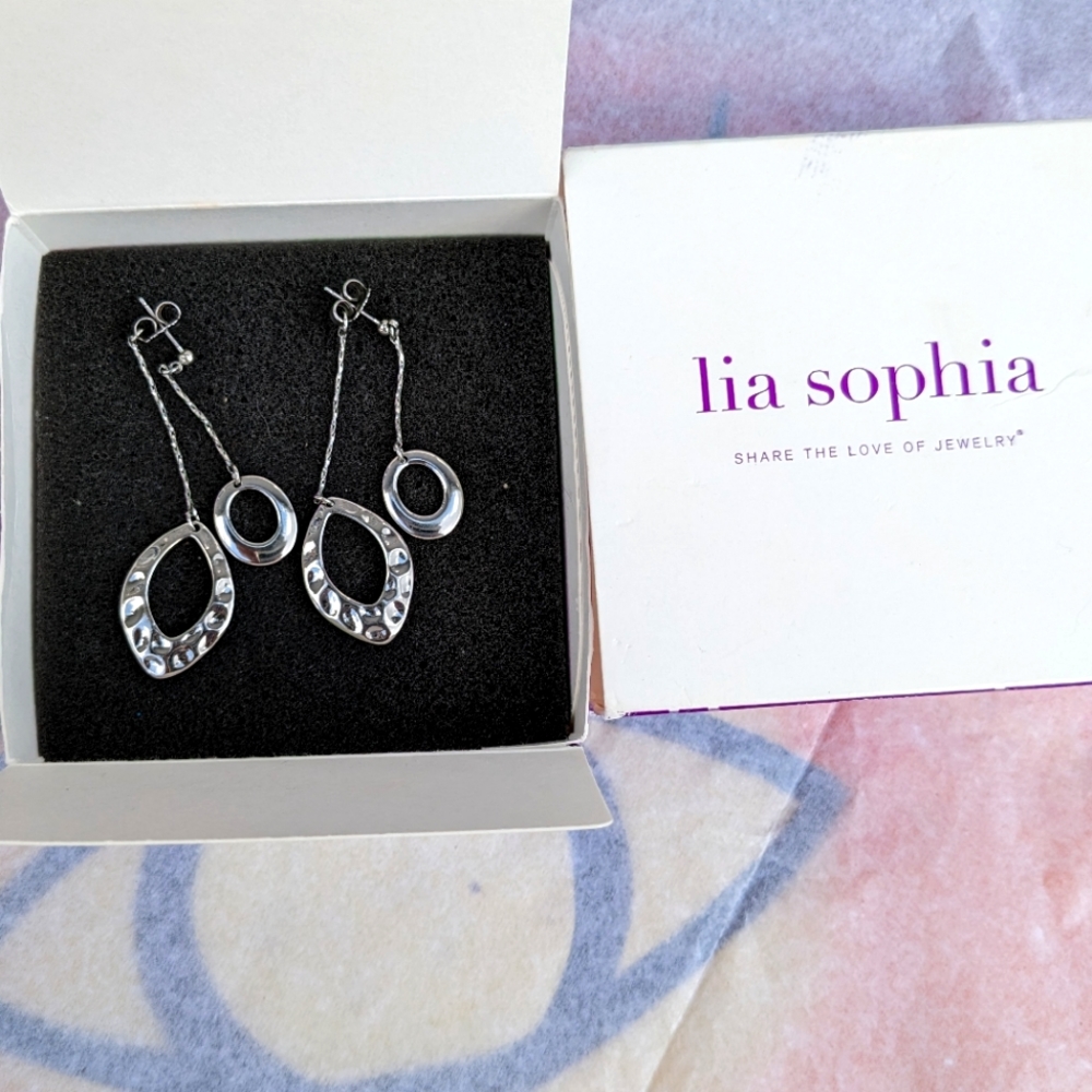 Lia Sophia Relay Jacket Earrings